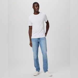 PAIGE Men's Sky Blue Straight Jeans